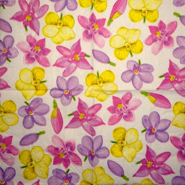 111 Orchideen - 3 lagig - Paper Design